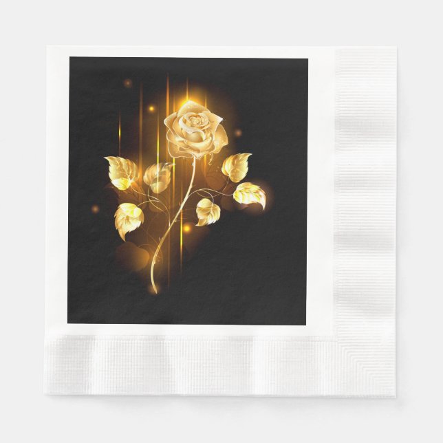 Golden rose ( gold rose ) napkins (Front)