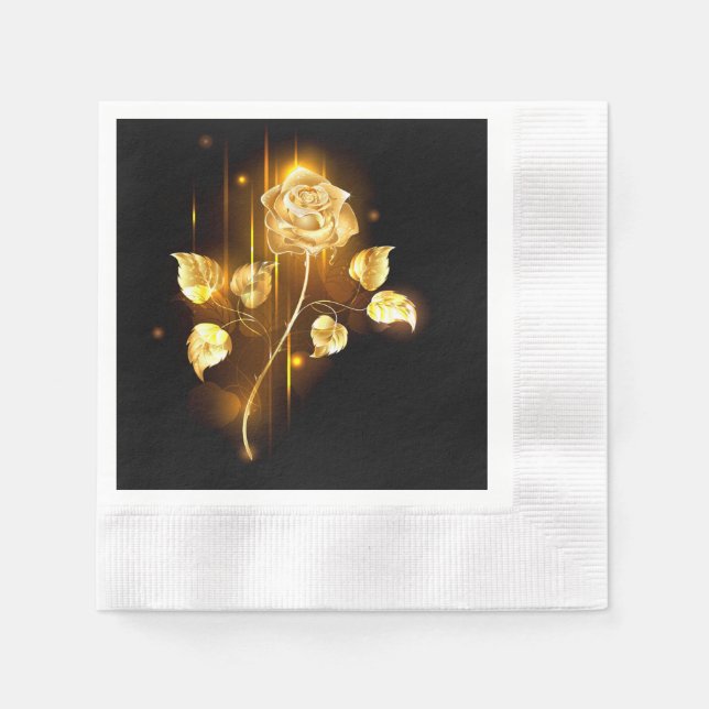 Golden rose ( gold rose ) napkins (Front)