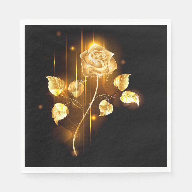Golden rose ( gold rose ) napkins (Front)