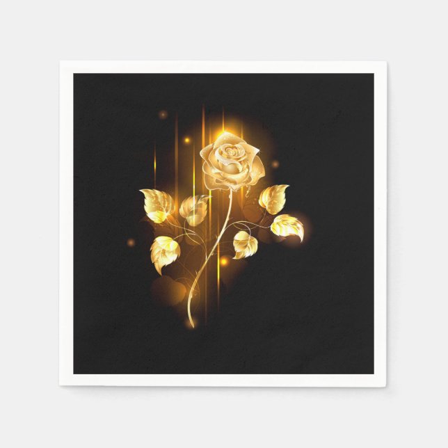 Golden rose ( gold rose ) napkins (Front)