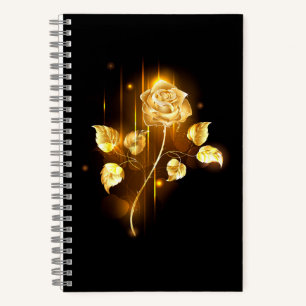 Golden rose ( gold rose ) notebook