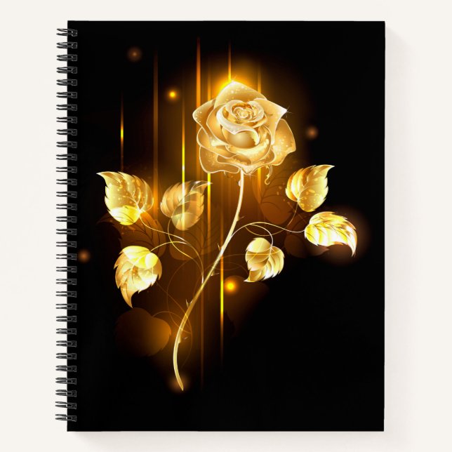 Golden rose ( gold rose ) notebook (Front)