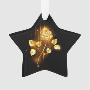 Golden rose ( gold rose ) ornament