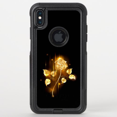 Golden rose  gold rose  OtterBox commuter iPhone XS max case