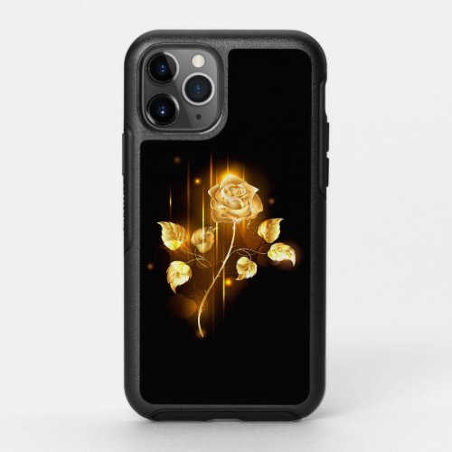 Golden rose  gold rose  OtterBox symmetry iPhone 11 pro case