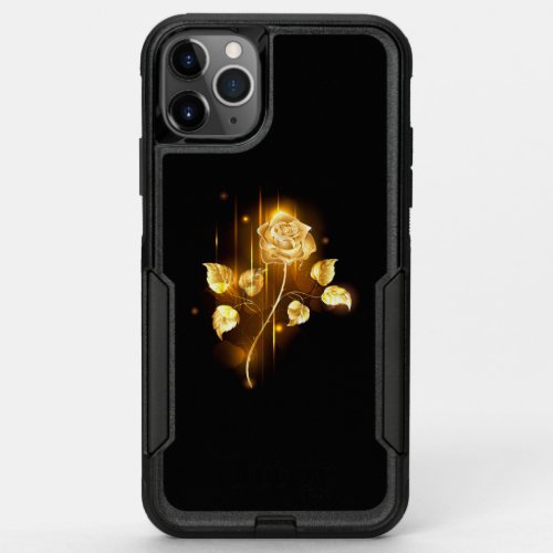 Golden rose  gold rose  OtterBox commuter iPhone 11 pro max case