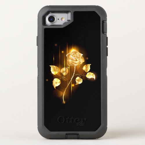 Golden rose  gold rose  OtterBox defender iPhone SE87 case