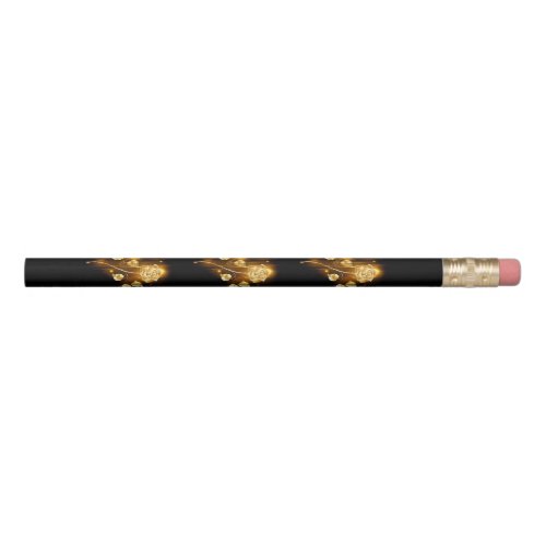Golden rose  gold rose  pencil