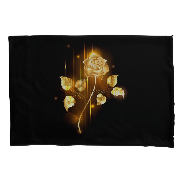 Golden rose ( gold rose ) pillow case (Front)