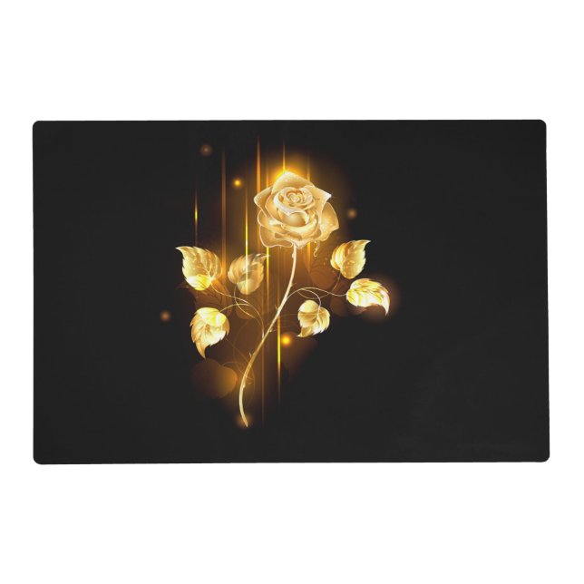 Golden rose ( gold rose ) placemat (Front)
