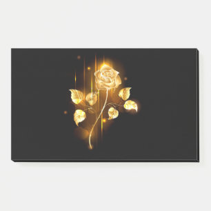 Golden rose ( gold rose ) post-it notes