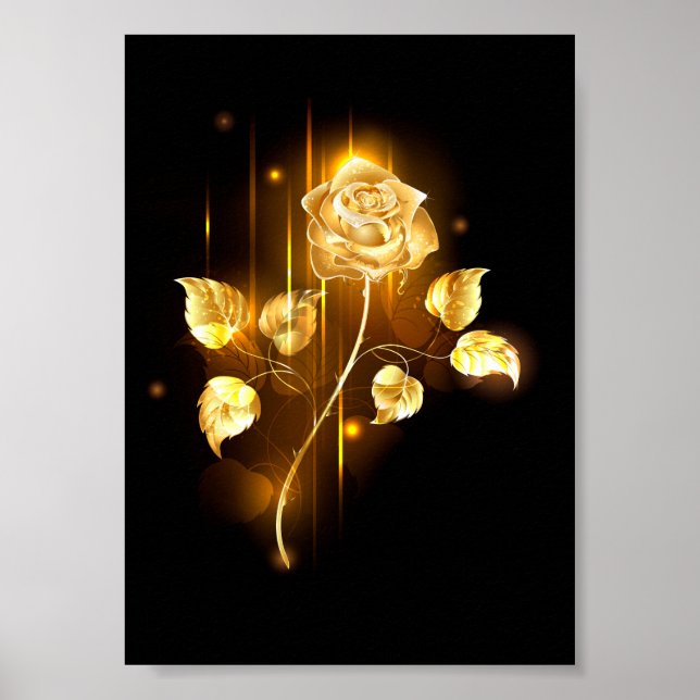Golden rose ( gold rose ) poster (Front)