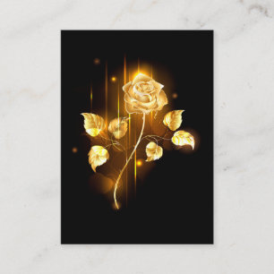 Golden rose ( gold rose ) referral card