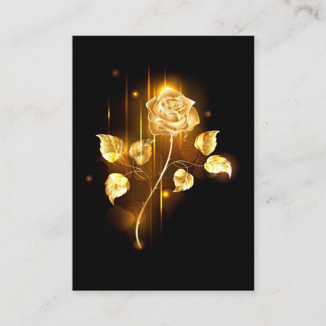 Golden rose ( gold rose ) referral card (Front)