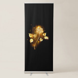 Golden rose ( gold rose ) retractable banner
