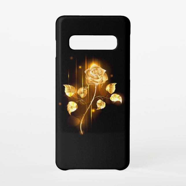 Golden rose ( gold rose ) samsung galaxy case (Back)