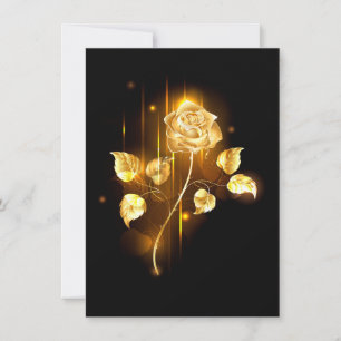 Golden rose ( gold rose ) save the date