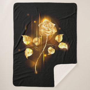 Golden rose ( gold rose ) sherpa blanket