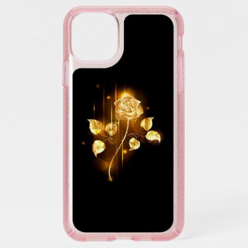 Golden rose  gold rose  speck iPhone 11 pro max case