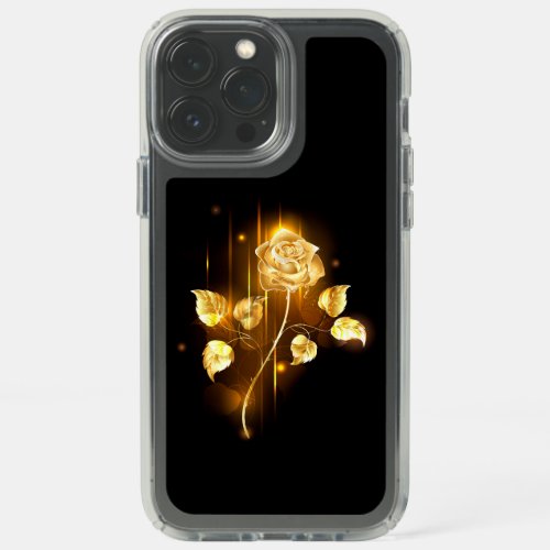 Golden rose  gold rose  speck iPhone 13 pro max case