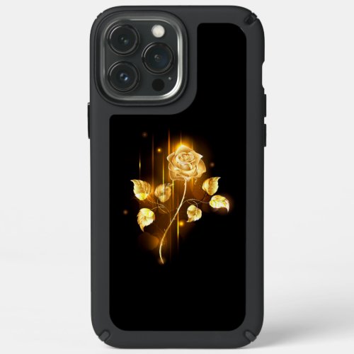 Golden rose  gold rose  speck iPhone 13 pro max case