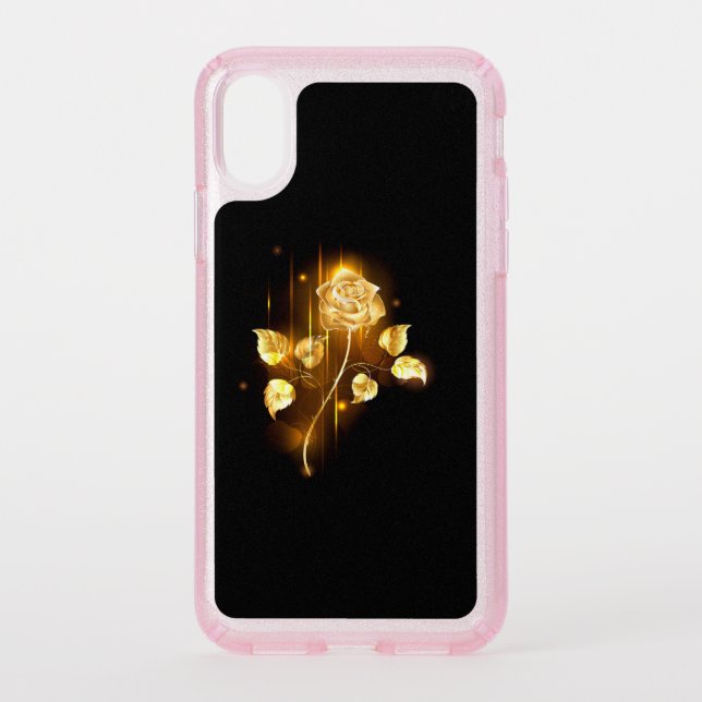 Golden rose ( gold rose ) speck iPhone XS case (Front)