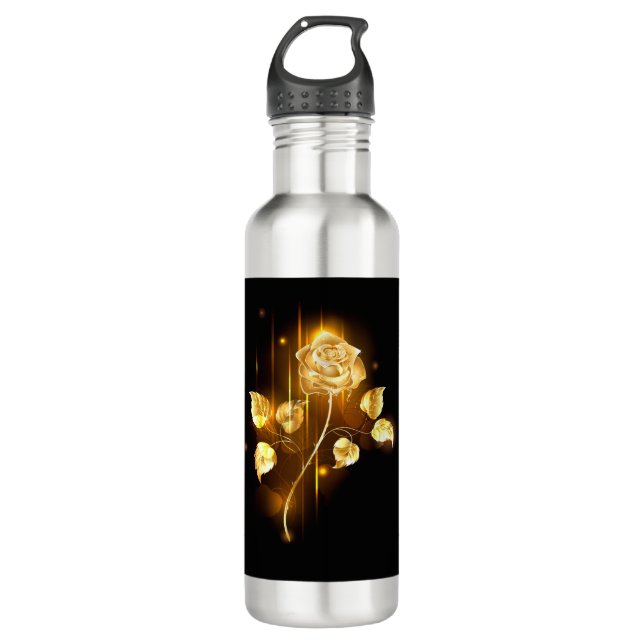 Golden rose ( gold rose ) stainless steel water bottle (Front)
