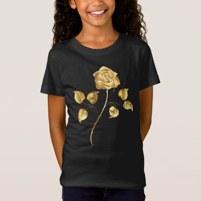 Golden rose ( gold rose ) T-Shirt (Front)