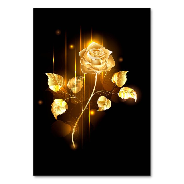 Golden rose ( gold rose ) table number (Front)