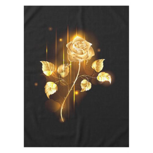 Golden rose  gold rose  tablecloth