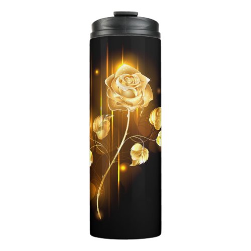 Golden rose  gold rose  thermal tumbler