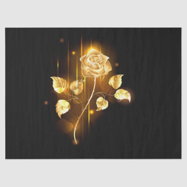 Golden rose ( gold rose ) tissue paper (Front)