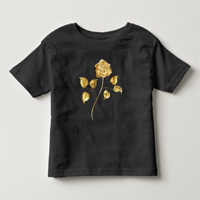 Golden rose ( gold rose ) toddler t-shirt (Front)