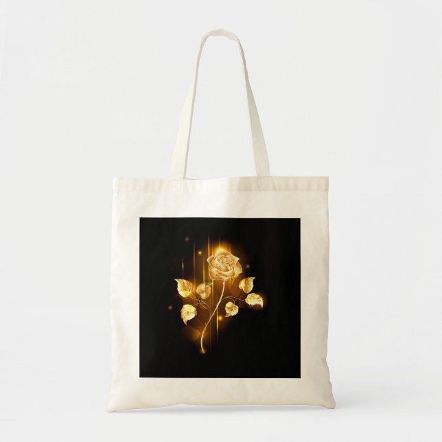 Golden rose ( gold rose ) tote bag (Front)