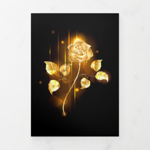 Golden rose ( gold rose ) Tri-Fold program