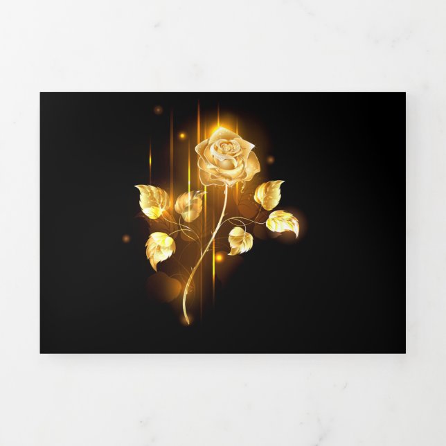 Golden rose ( gold rose ) Tri-Fold program (Cover)