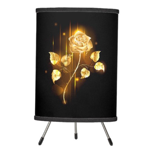 Golden rose  gold rose  tripod lamp