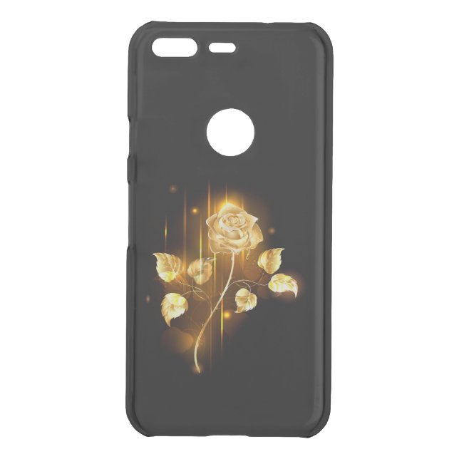 Golden rose ( gold rose ) uncommon google pixel case (Back)