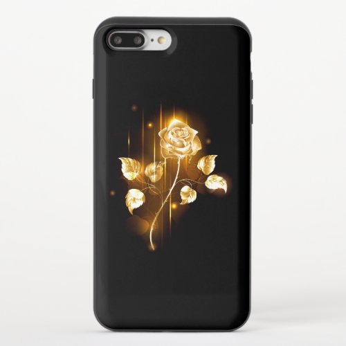 Golden rose  gold rose  iPhone 87 plus slider case