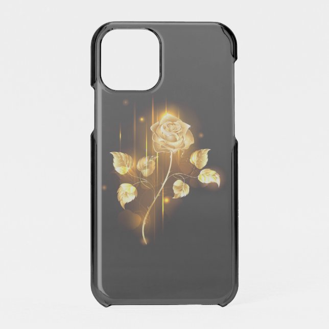 Golden rose ( gold rose ) uncommon iPhone case (Back)