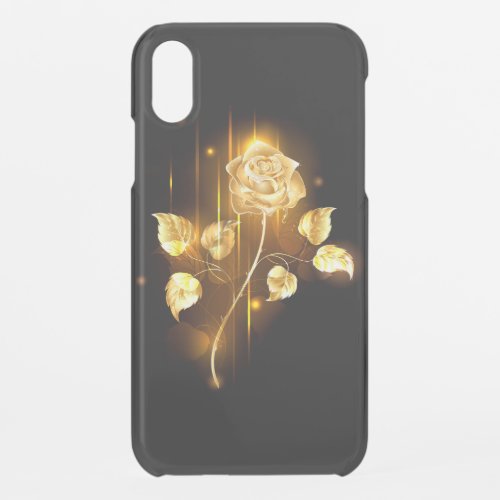 Golden rose  gold rose  iPhone XR case