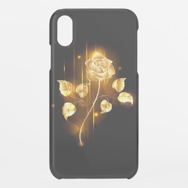Golden rose ( gold rose ) uncommon iPhone case (Back)