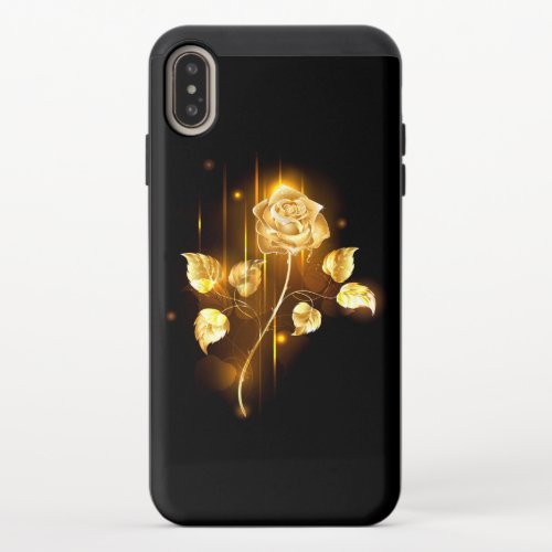 Golden rose  gold rose  iPhone XS max slider case