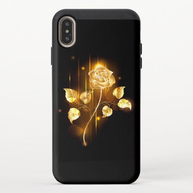Golden rose ( gold rose ) uncommon iPhone case (Back)