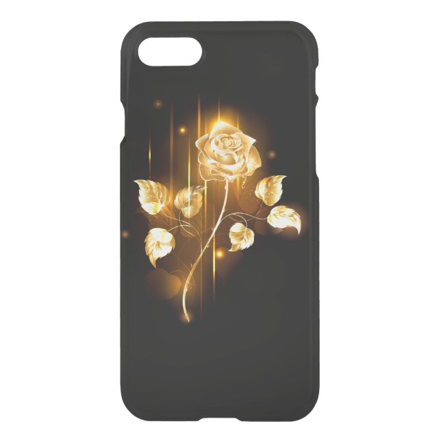 Golden rose ( gold rose ) uncommon iPhone case (Back)