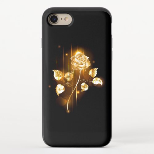 Golden rose  gold rose  iPhone 87 slider case