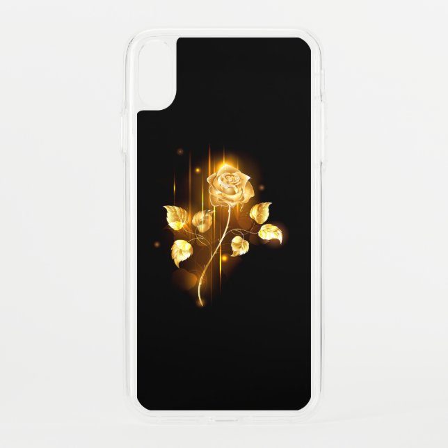 Golden rose ( gold rose ) uncommon iPhone case (Back)