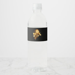 Golden rose ( gold rose ) water bottle label