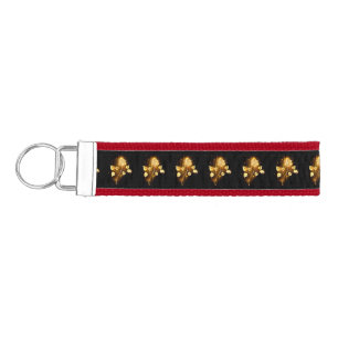 Golden rose ( gold rose ) wrist keychain
