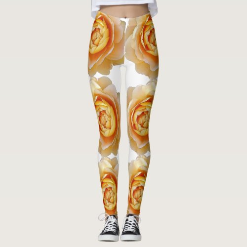 Golden rose leggings